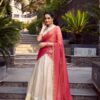 Off White Jacquard Weaving Lehenga Choli