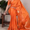 Orange Roop Weaving Saree
