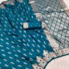 Peacock Blue Banarasi Silk Zari Weaving Saree