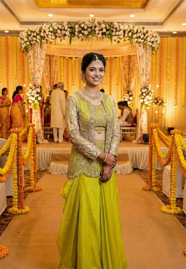 Pista Butterfly Net Sequins Embroidery Work Dhoti Suit - Image 3