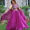 Purple Fendy Silk Embroidery Work Lehenga Choli