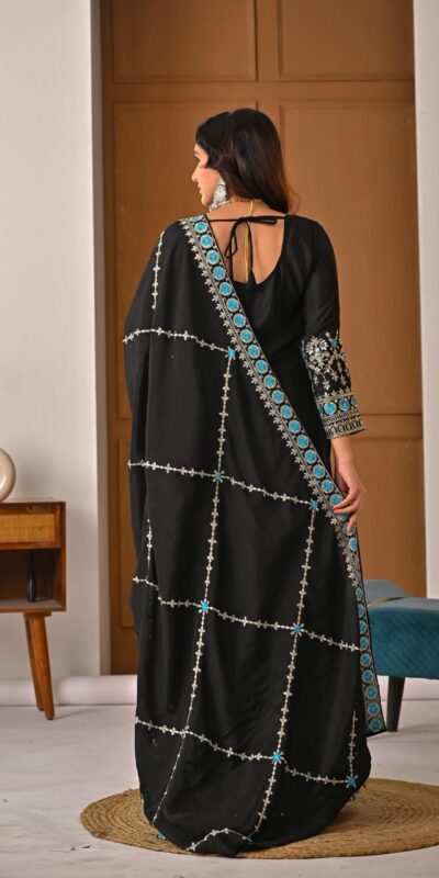 ND 5057 Black NC Vichitra Silk Salwar Suit with Embroidery Work. Special Price ₹2599. Delivery 4-6 Working Days. Shop now. | Jump Suits, Salwar suit, Casual Suits, Creative suits, Designer Suits, Palazzo Suits, Party Wear Suits, Patiala Suits, Straight Suits