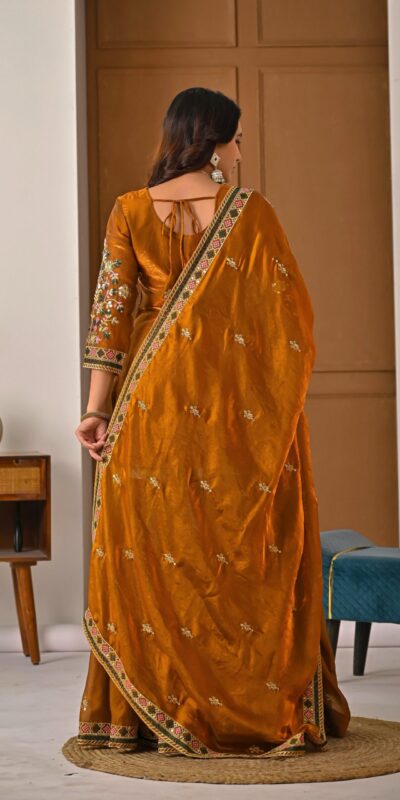 ND 5056 Brown Fandy Silk Salwar Suit with Embroidery Work. Wedding, Party, Festive, Events Now at just ₹2649. Delivery 4-6 Working Days. Shop now. | Jump Suits, Salwar suit, Casual Suits, Creative suits, Designer Suits, Palazzo Suits, Party Wear Suits, Patiala Suits, Straight Suits