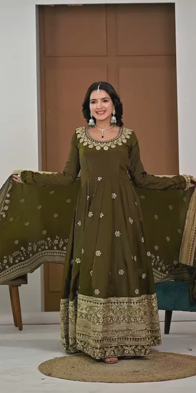 ND 5055 Mehandi NC Vichitra Silk Salwar Suit with Embroidery Work. Special Price ₹3149. Delivery 4-6 Working Days. Shop now. | Jump Suits, Salwar suit, Casual Suits, Creative suits, Designer Suits, Palazzo Suits, Party Wear Suits, Patiala Suits, Straight Suits