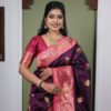 MB 22 Wine Soft Paithani Silk Saree with Zari Work & Lace Work. Affordable Price ₹2399. Delivery 4-6 Working Days. Shop now. | Sarees, Bollywood Sarees, Creative Sarees, Designer Sarees, Embroidered Sarees, Ethnic Saree, Modern Digital sarees, Party Wear Sarees