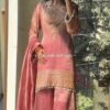 Pink Fendy Silk Border Lace Work Salwar Suit