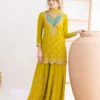 WW G 6000 Green Viscous Chinon Salwar Suit with Lace Work & Embroidery Work. Exclusive Offer ₹2499. Delivery 4-6 Working Days. Shop now. | Jump Suits, Salwar suit, Casual Suits, Creative suits, Designer Suits, Palazzo Suits, Party Wear Suits, Patiala Suits, Straight Suits