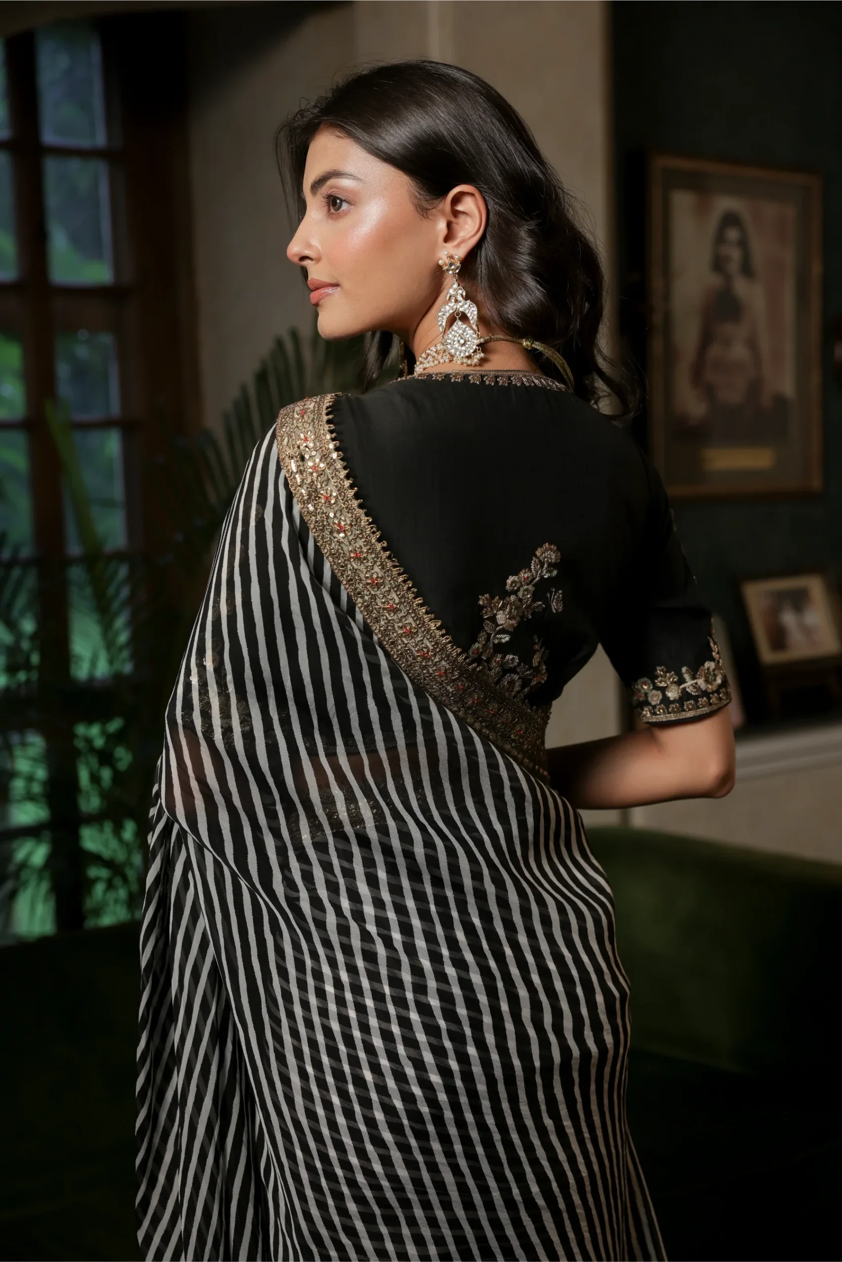 NC 5553 Black Faux Georgette Saree Perfect for Wedding, Party, Bridal Wear, Baisakhi, Raksha Bandhan –. Introductory Price ₹1899. Delivery 4-6 Workin | Sarees, Bollywood Sarees, Creative Sarees, Designer Sarees, Embroidered Sarees, Ethnic Saree, Modern Digital sarees, Party Wear Sarees
