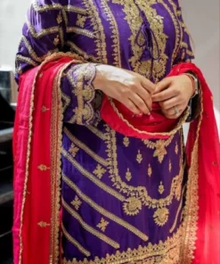 ZS 7001 Purple Chinon Silk Salwar Suit with Embroidery Work & Lace Work. Affordable Price ₹2499. Delivery 4-6 Working Days. Shop now. | Jump Suits, Salwar suit, Casual Suits, Creative suits, Designer Suits, Palazzo Suits, Party Wear Suits, Patiala Suits, Straight Suits