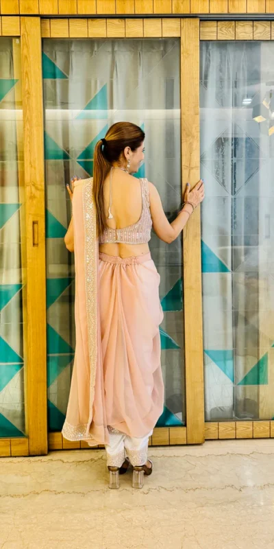 FB L302 Light Peach Color Dual Tone Star Georgette Salwar Suit with Embroidery Work. Affordable Price ₹2999. Delivery 4-6 Working Days. Shop now. | Jump Suits, Salwar suit, Casual Suits, Creative suits, Designer Suits, Palazzo Suits, Party Wear Suits, Patiala Suits, Straight Suits