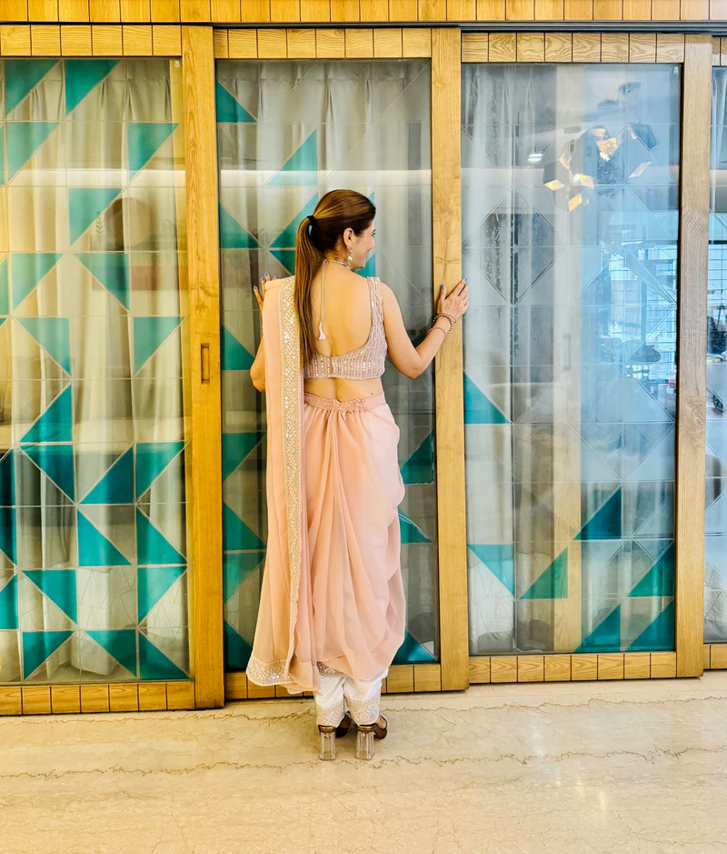 FB L302 Light Peach Color Dual Tone Star Georgette Salwar Suit with Embroidery Work. Affordable Price ₹2999. Delivery 4-6 Working Days. Shop now. | Jump Suits, Salwar suit, Casual Suits, Creative suits, Designer Suits, Palazzo Suits, Party Wear Suits, Patiala Suits, Straight Suits