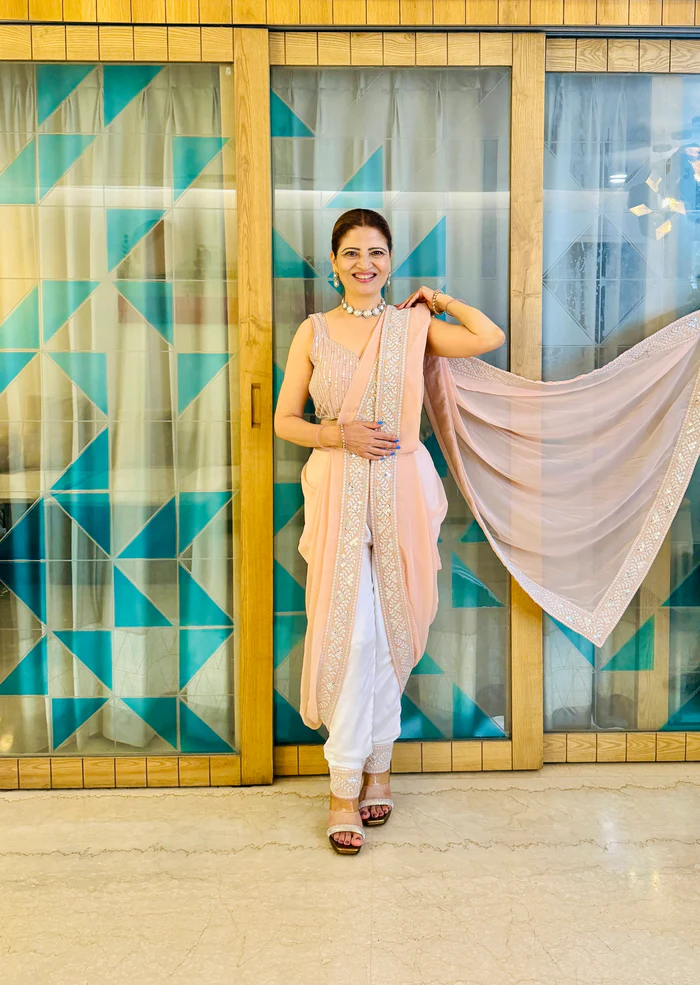 FB L302 Light Peach Color Dual Tone Star Georgette Salwar Suit with Embroidery Work. Affordable Price ₹2999. Delivery 4-6 Working Days. Shop now. | Jump Suits, Salwar suit, Casual Suits, Creative suits, Designer Suits, Palazzo Suits, Party Wear Suits, Patiala Suits, Straight Suits