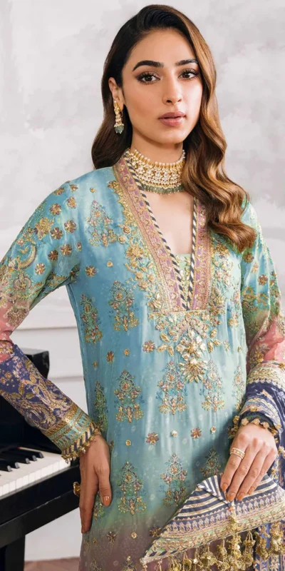 FC 1116 Firozi Georgette Digital Print Sequence Work Salwar Suit. online Get it for ₹2499. Delivery 4-6 Working Days. Shop now. | Jump Suits, Salwar suit, Casual Suits, Creative suits, Designer Suits, Palazzo Suits, Party Wear Suits, Patiala Suits, Straight Suits