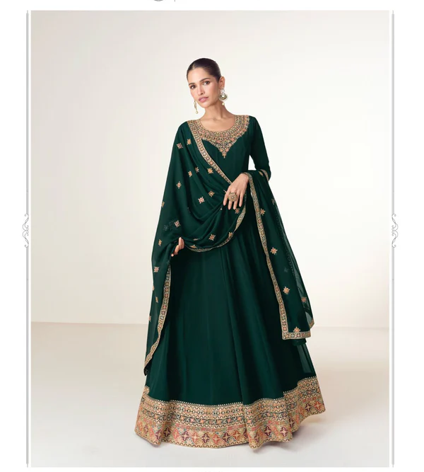 FC 10128 Green Color Blooming Georgette Embroidery Work Salwar Suit . Introductory Price ₹3449. Delivery 4-6 Working Days. Shop now. | Jump Suits, Salwar suit, Casual Suits, Creative suits, Designer Suits, Palazzo Suits, Party Wear Suits, Patiala Suits, Straight Suits