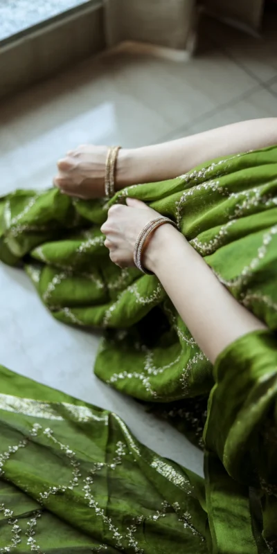 MS 505 Green Viscose Satin Saree with Sequins Work & Embroidery Work. Special Price ₹1599. Delivery 4-6 Working Days. Shop now. | Designer Sarees, Sarees, Bollywood Sarees, Creative Sarees, Embroidered Sarees, Ethnic Saree, Modern Digital sarees, Party Wear Sarees