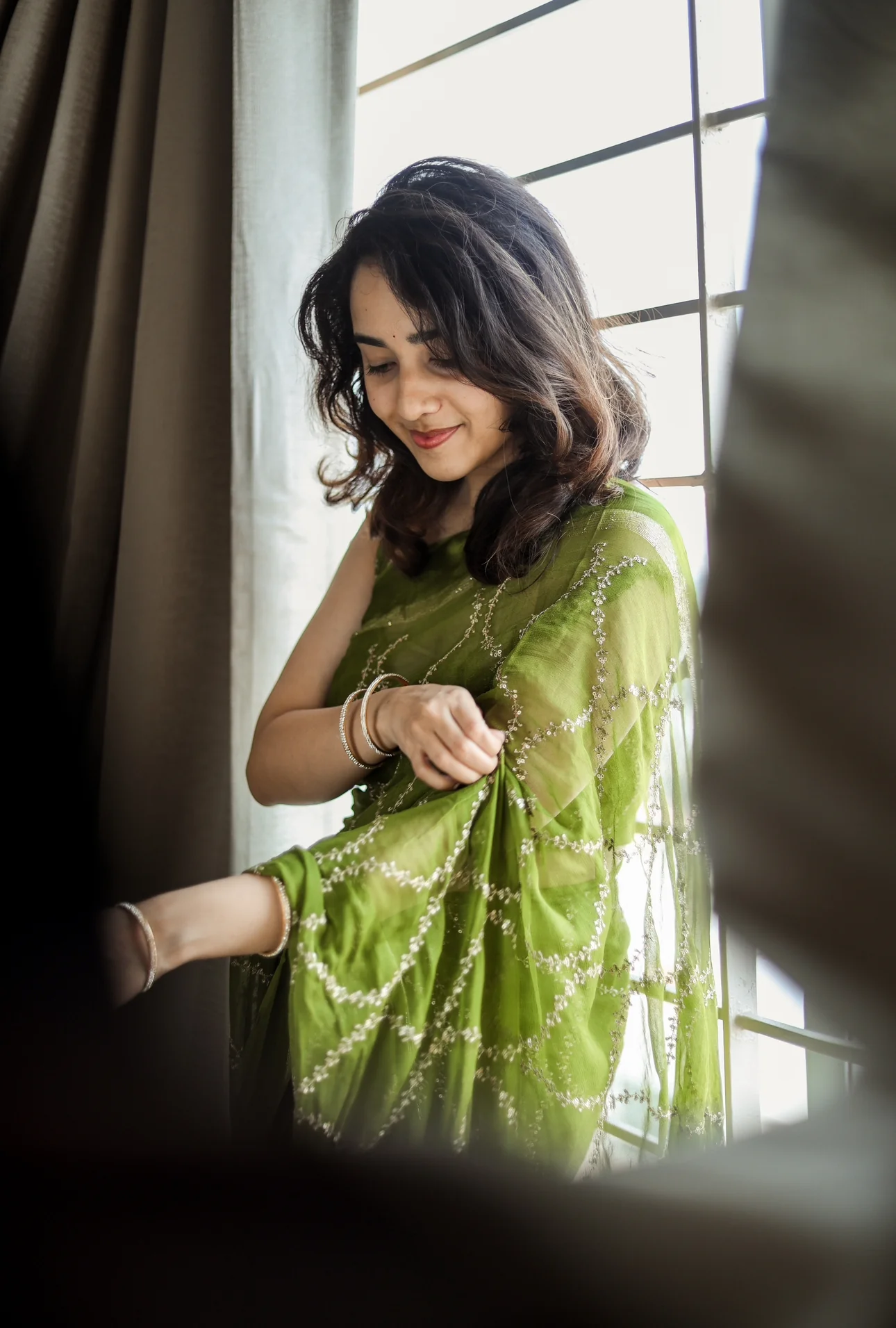 MS 505 Green Viscose Satin Saree with Sequins Work & Embroidery Work. Special Price ₹1599. Delivery 4-6 Working Days. Shop now. | Designer Sarees, Sarees, Bollywood Sarees, Creative Sarees, Embroidered Sarees, Ethnic Saree, Modern Digital sarees, Party Wear Sarees