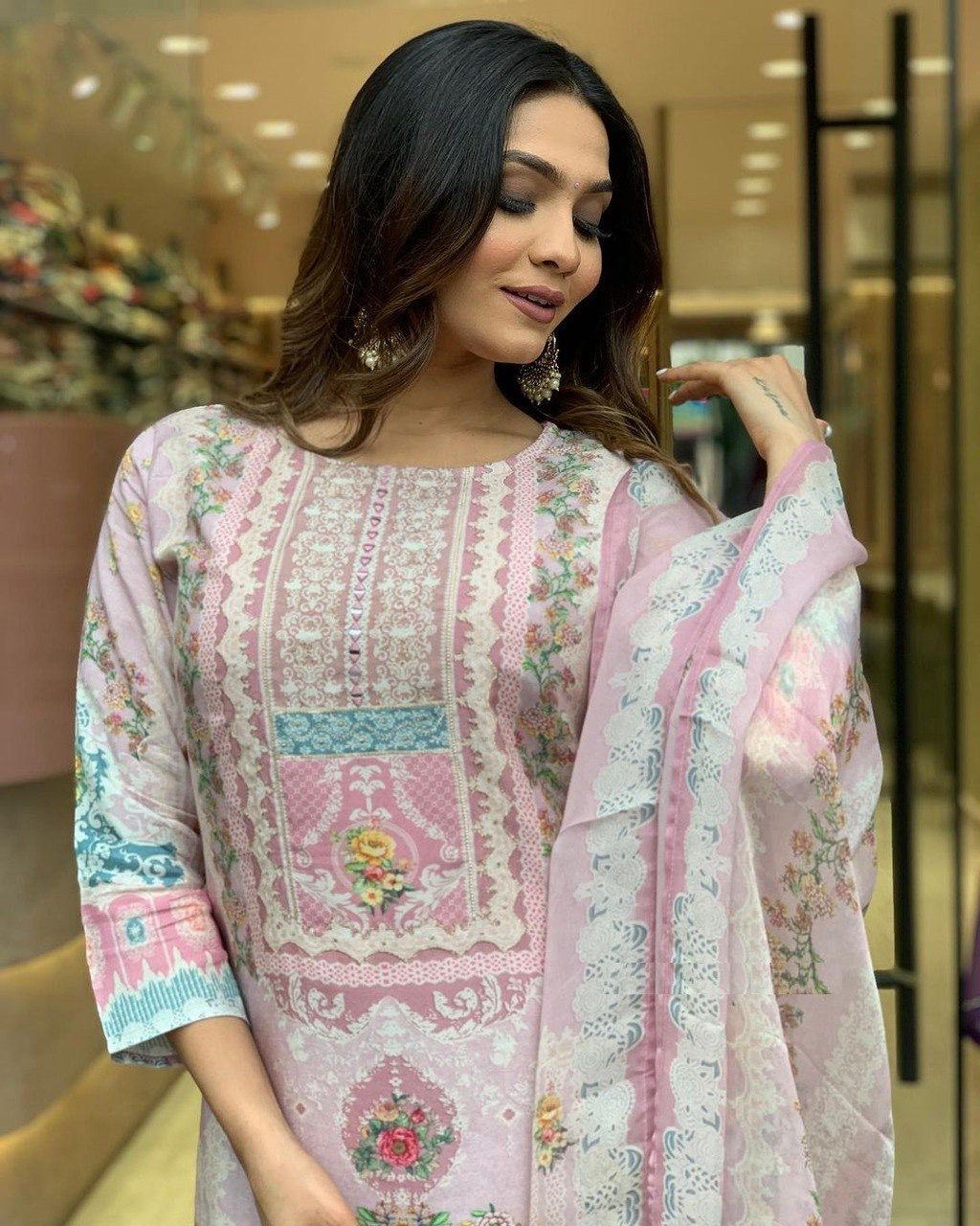 DC G22 Light Pink in Maslin Digital Print Salwar Suit . Wedding, Party, Festive, Events, Introductory Price ₹1749. Delivery 4-6 Working Days. Shop now. | Jump Suits, Salwar suit, Casual Suits, Creative suits, Designer Suits, Palazzo Suits, Party Wear Suits, Patiala Suits, Straight Suits