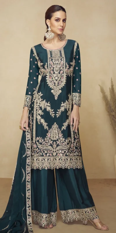 FC 717 Teall Viscous Chinon Salwar Suit with Lace Work & Embroidery Work. Exclusive Offer ₹2549. Delivery 4-6 Working Days. Shop now. | Jump Suits, Salwar suit, Casual Suits, Creative suits, Designer Suits, Palazzo Suits, Party Wear Suits, Patiala Suits, Straight Suits