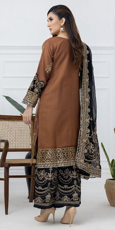 ST 1161 Orange Nylon Twil Net Salwar Suit with Embroidery Work. Available at ₹2149 only. Delivery 4-6 Working Days. Shop now. | Jump Suits, Salwar suit, Casual Suits, Creative suits, Designer Suits, Palazzo Suits, Party Wear Suits, Patiala Suits, Straight Suits