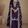 FC 7466 Navy Blue Chinon Silk Salwar Suit with Embroidery Work & Lace Work. Affordable Price ₹2599. Delivery 4-6 Working Days. Shop now. | Jump Suits, Salwar suit, Casual Suits, Creative suits, Designer Suits, Palazzo Suits, Party Wear Suits, Patiala Suits, Straight Suits