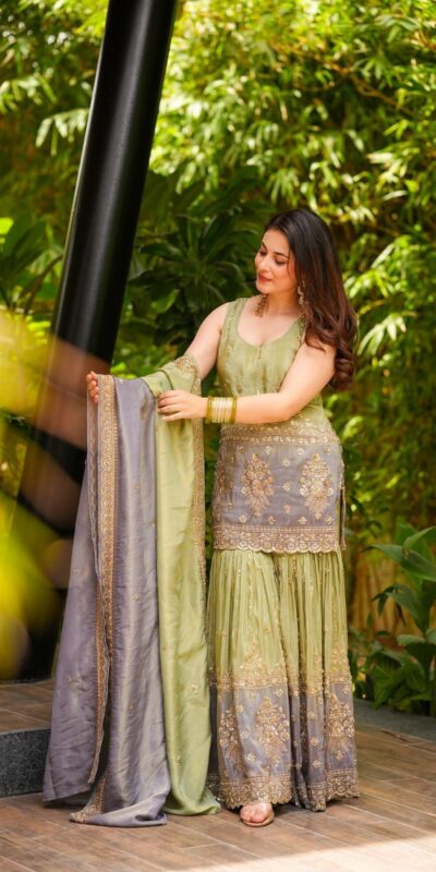 BB 47 Pista Chinon Salwar Suit with Embroidery Work. Wedding, Party, Festive, Events, Exclusive Offer ₹2599. Delivery 4-6 Working Days. Shop now. | Jump Suits, Salwar suit, Casual Suits, Creative suits, Designer Suits, Palazzo Suits, Party Wear Suits, Patiala Suits, Straight Suits