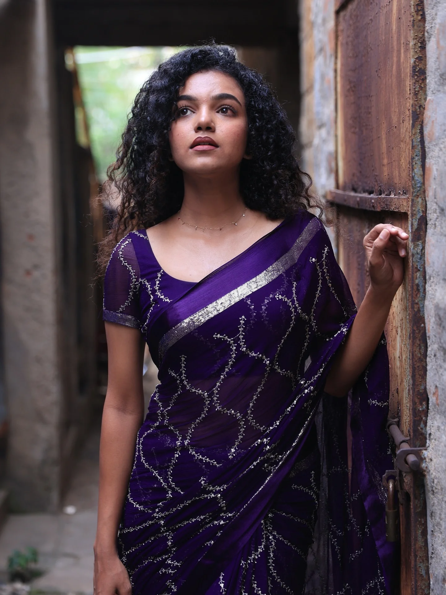 MS 505 Purple Viscose Satin Saree with Sequins Work & Embroidery Work. Special Price ₹1599. Delivery 4-6 Working Days. Shop now. | Designer Sarees, Sarees, Bollywood Sarees, Creative Sarees, Embroidered Sarees, Ethnic Saree, Modern Digital sarees, Party Wear Sarees