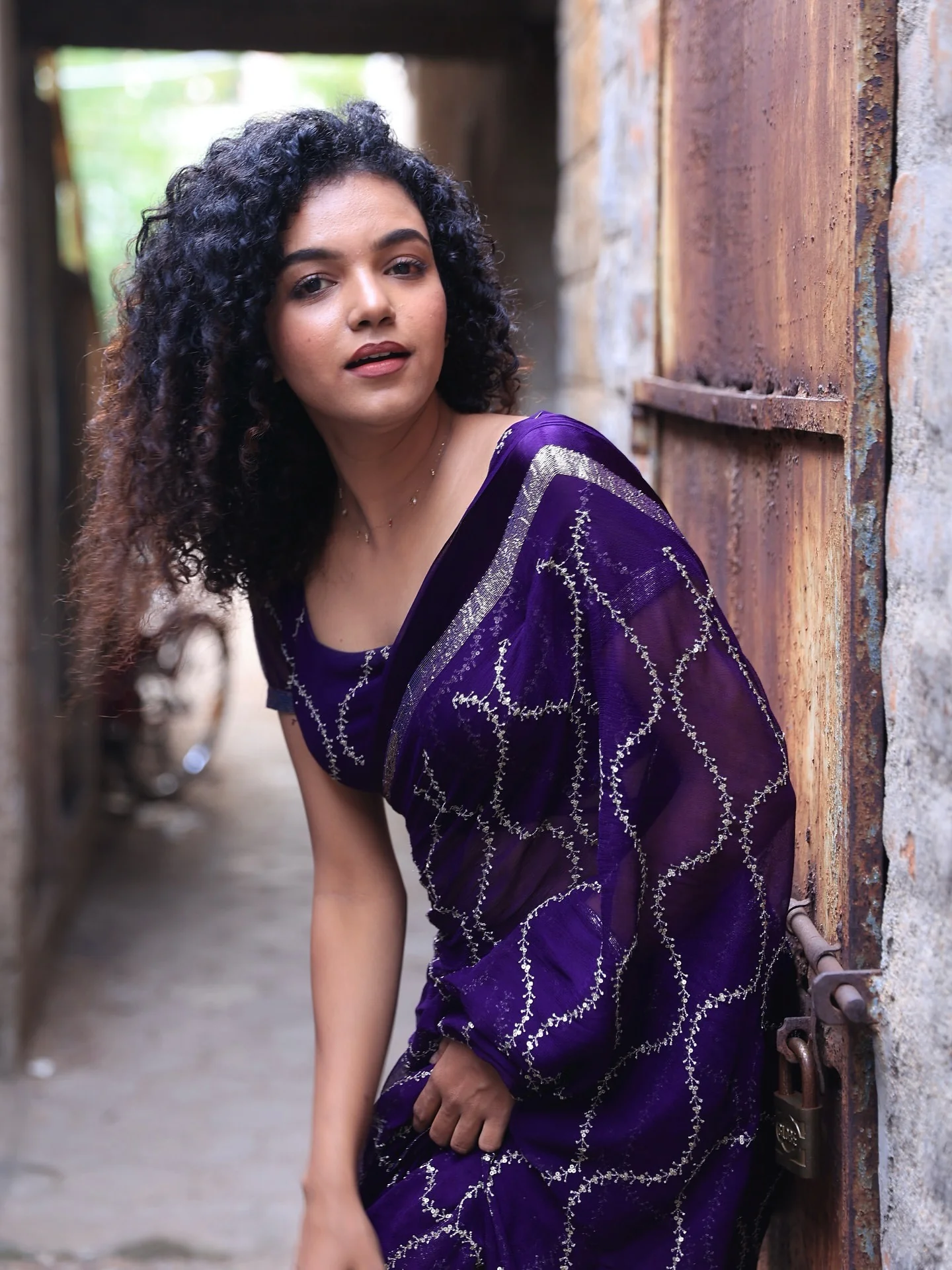 MS 505 Purple Viscose Satin Saree with Sequins Work & Embroidery Work. Special Price ₹1599. Delivery 4-6 Working Days. Shop now. | Designer Sarees, Sarees, Bollywood Sarees, Creative Sarees, Embroidered Sarees, Ethnic Saree, Modern Digital sarees, Party Wear Sarees