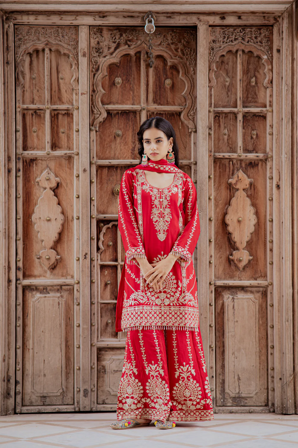 KD 1528 Red Printed Chinon Salwar Suit with Lace Work & Mirror Work. Affordable Price ₹2599. Delivery 4-6 Working Days. Shop now. | Jump Suits, Salwar suit, Casual Suits, Creative suits, Designer Suits, Palazzo Suits, Party Wear Suits, Patiala Suits, Straight Suits