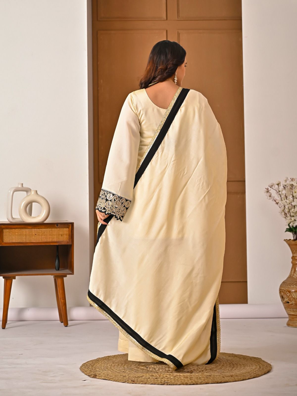 MD 3079 Cream Color Roman Silk Salwar Suit with Embroidery Work. Available at ₹2499 only. Delivery 4-6 Working Days. Shop now. | Jump Suits, Salwar suit, Casual Suits, Creative suits, Designer Suits, Palazzo Suits, Party Wear Suits, Patiala Suits, Straight Suits