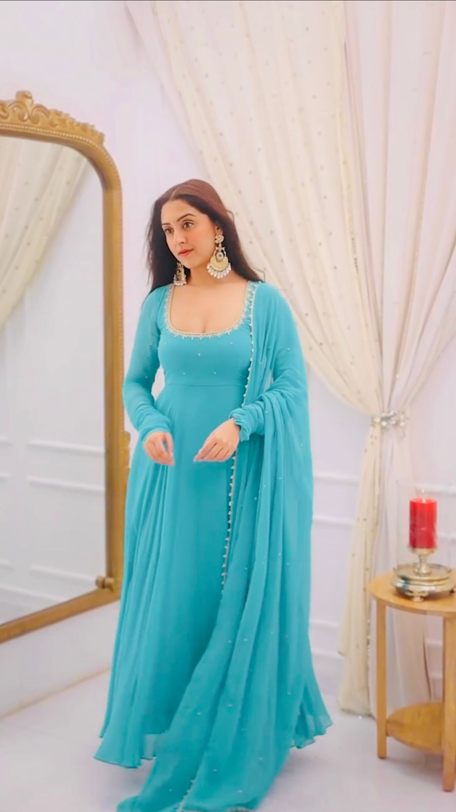 SRK 5312 Sky Blue Faux Georgette Salwar Suit Perfect for Wedding, Party, Pongal, Haldi, Ethnic Day – . Available at ₹1949 only. Delivery 4-6 Workin | Jump Suits, Tops & Bottoms, Track Suits, Salwar suit, Casual Suits, Creative suits, Designer Suits, Palazzo Suits, Party Wear Suits, Patiala Suits, Straight Suits, Trendy Wear