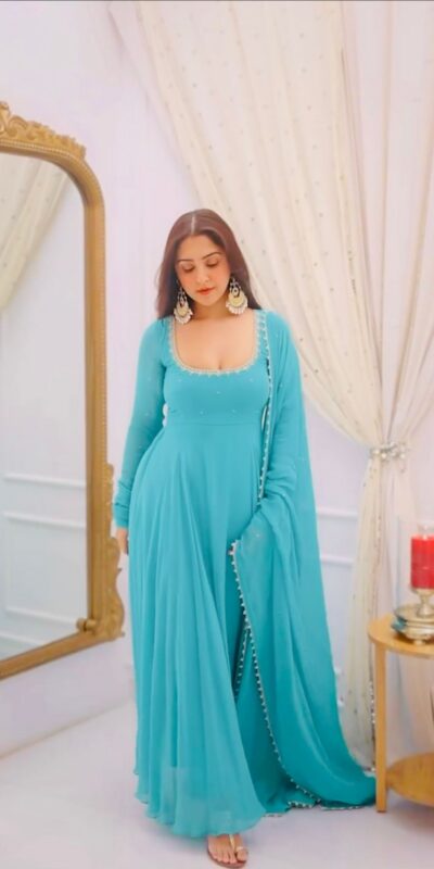 SRK 5312 Sky Blue Faux Georgette Salwar Suit Perfect for Wedding, Party, Pongal, Haldi, Ethnic Day – . Available at ₹1949 only. Delivery 4-6 Workin | Jump Suits, Tops & Bottoms, Track Suits, Salwar suit, Casual Suits, Creative suits, Designer Suits, Palazzo Suits, Party Wear Suits, Patiala Suits, Straight Suits, Trendy Wear