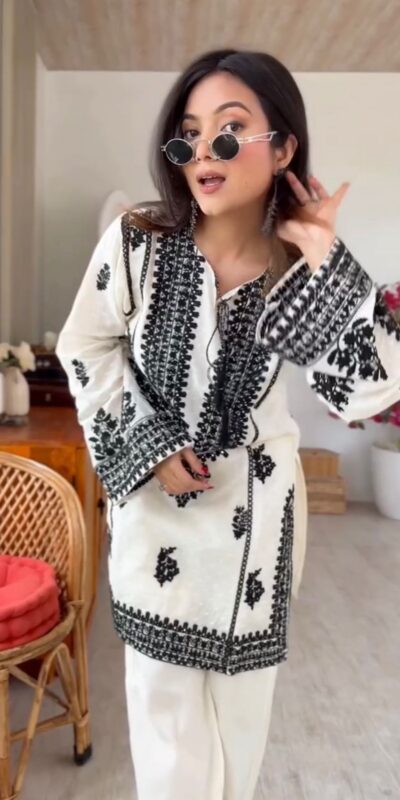 SRK 5349 White Rayon Butti Silk Salwar Suit with Embroidery Work. Special Price ₹1899. Delivery 4-6 Working Days. Shop now. | Jump Suits, Salwar suit, Casual Suits, Creative suits, Designer Suits, Palazzo Suits, Party Wear Suits, Patiala Suits, Straight Suits