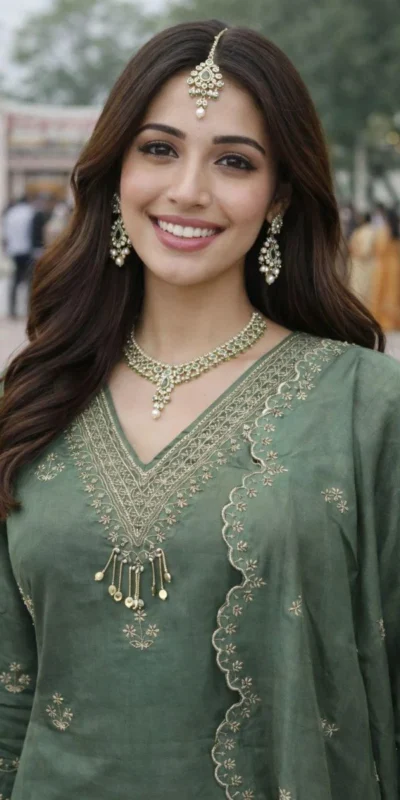 FC  4261 Green Color Roman Silk Salwar Suit with Embroidery Work. Available at ₹2549 only. Delivery 4-6 Working Days. Shop now. | Jump Suits, Salwar suit, Casual Suits, Creative suits, Designer Suits, Palazzo Suits, Party Wear Suits, Patiala Suits, Straight Suits