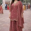 FC  4261 Peach Color Roman Silk Salwar Suit with Embroidery Work. Available at ₹2549 only. Delivery 4-6 Working Days. Shop now. | Jump Suits, Salwar suit, Casual Suits, Creative suits, Designer Suits, Palazzo Suits, Party Wear Suits, Patiala Suits, Straight Suits