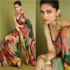 Digital Print Party Wear Saree (Multi Colour)