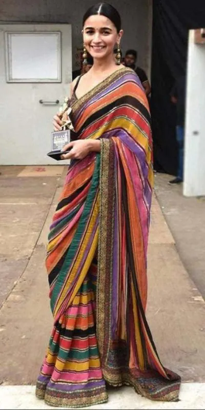 gorgeous-alia-bhatt-in-sabyasachi-multi-color-designer-party-wear-saree