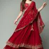 resplendent-red-color-trendy-sequence-work-ruffle-lehenga-choli