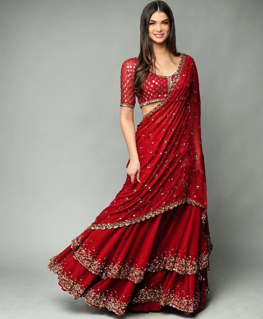 resplendent-red-color-trendy-sequence-work-ruffle-lehenga-choli