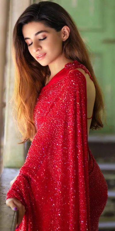 divine-red-color-fancy-sequence-work-party-wear-saree