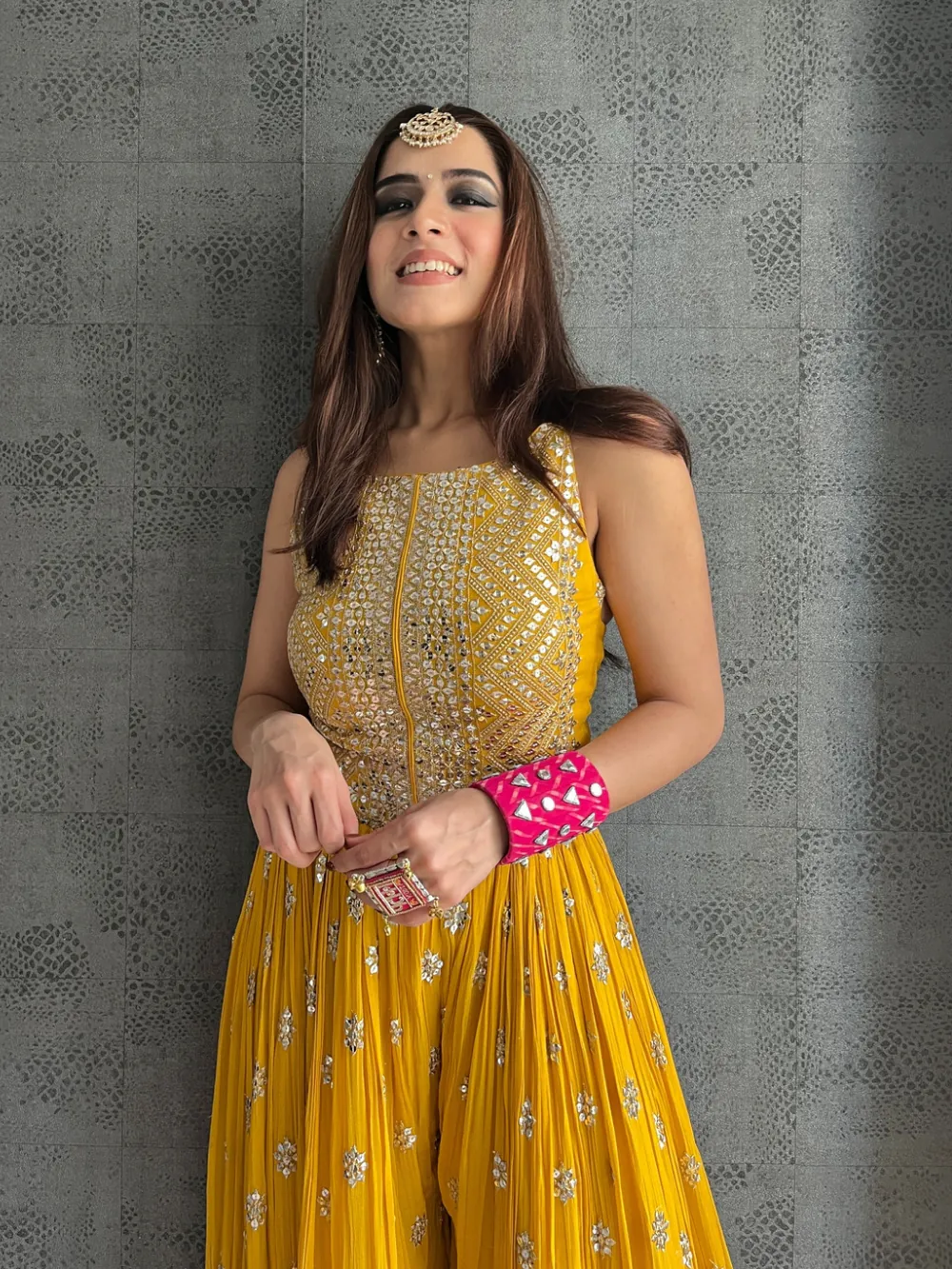 elegant-yellow-color-party-wear-sequin-work-jump-suit