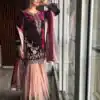 KD 1138 Maroon Top : Heavy Velvet Work : Thread Work Wedding, Party, Festive, Events Etc. Thread Work Sharara @2049 | Salwar suit, Casual Suits, Creative suits, Designer Suits, Palazzo Suits, Party Wear Suits, Straight Suits