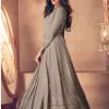Glamorous Grey Color Heavy Georgette with Santoon And Embroidery Designer Work Suit