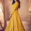 Glamorous Yellow Color Heavy Georgette with Santoon And Embroidery Designer Work Suit