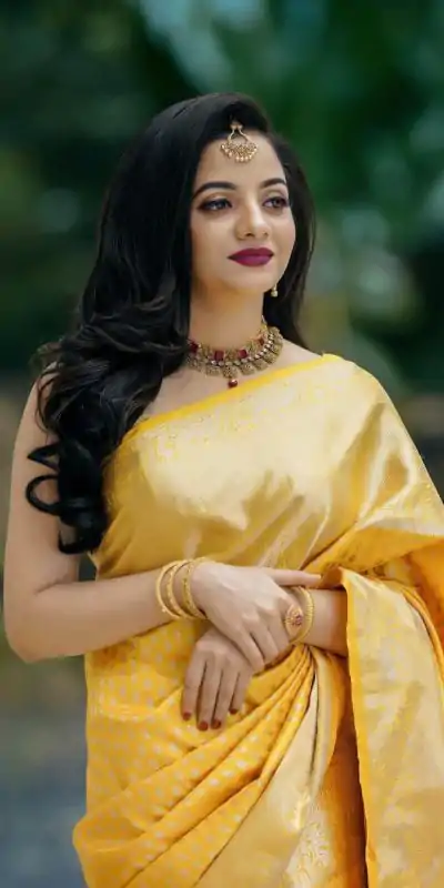 KP 3095 Yellow Color Lichi Silk Jacquard Work Beautiful Saree Casual, Party Wear, Wedding, Events Etc. Expected Delivery 4-6 Working Days @1399/- | Sarees, Bollywood Sarees, Creative Sarees, Designer Sarees, Embroidered Sarees, Ethnic Saree, Modern Digital sarees, Party Wear Sarees