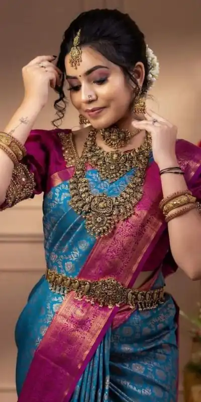 KP 4081 Blue Color Soft Lichi Silk Cloth Beautiful Rich Pallu Saree Casual, Party Wear, Wedding, Events Etc.   Expected Delivery 4-6 Working Days @ 1449/- | Sarees, Bollywood Sarees, Creative Sarees, Designer Sarees, Embroidered Sarees, Ethnic Saree, Modern Digital sarees, Party Wear Sarees