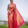 Pink Soft Silk Pallu Saree
