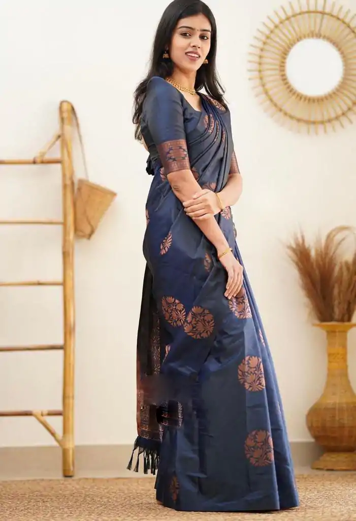 KP 4064 Royal Blue Color Soft Lichi Silk Jacquard On All Over Saree Casual, Party Wear, Wedding, Events Etc. Expected Delivery 4-6 Working Days @1249/- | Sarees, Bollywood Sarees, Creative Sarees, Designer Sarees, Embroidered Sarees, Ethnic Saree, Modern Digital sarees, Party Wear Sarees