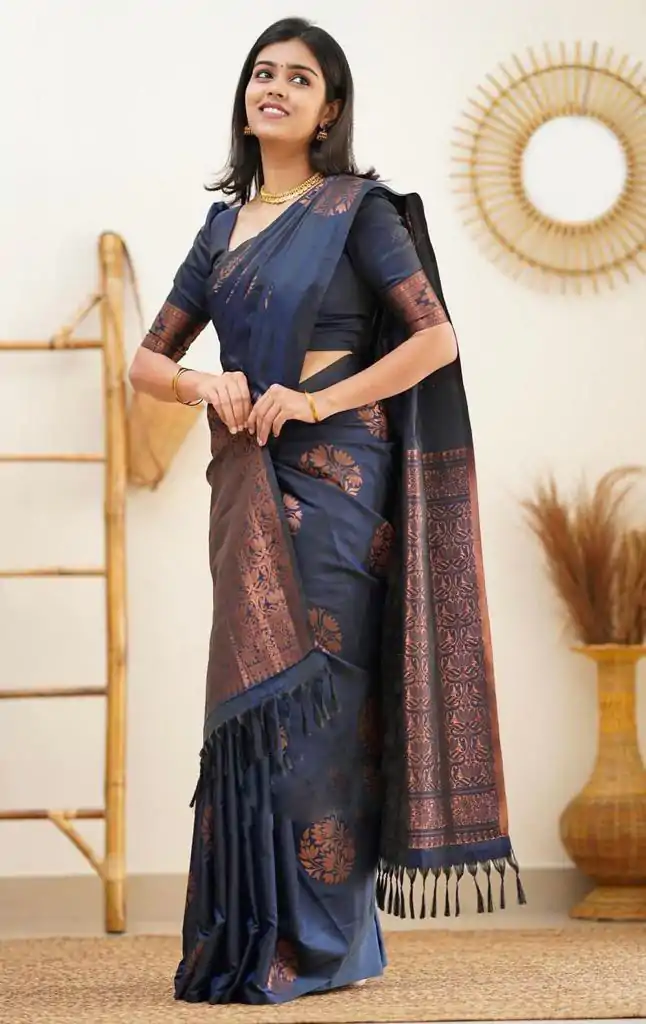 KP 4064 Royal Blue Color Soft Lichi Silk Jacquard On All Over Saree Casual, Party Wear, Wedding, Events Etc. Expected Delivery 4-6 Working Days @1249/- | Sarees, Bollywood Sarees, Creative Sarees, Designer Sarees, Embroidered Sarees, Ethnic Saree, Modern Digital sarees, Party Wear Sarees