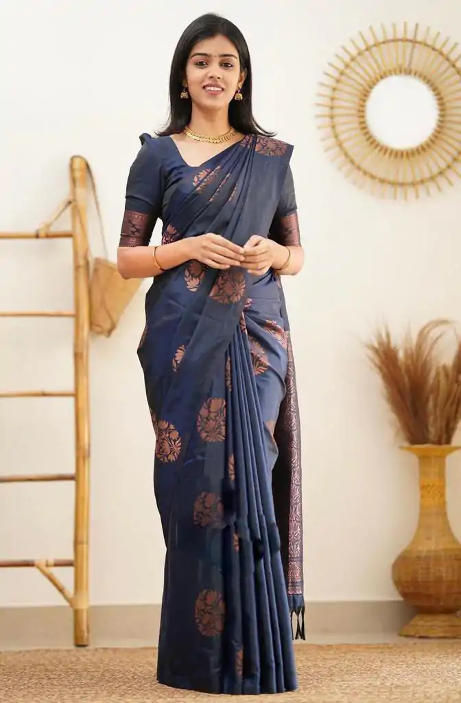 KP 4064 Royal Blue Color Soft Lichi Silk Jacquard On All Over Saree Casual, Party Wear, Wedding, Events Etc. Expected Delivery 4-6 Working Days @1249/- | Sarees, Bollywood Sarees, Creative Sarees, Designer Sarees, Embroidered Sarees, Ethnic Saree, Modern Digital sarees, Party Wear Sarees
