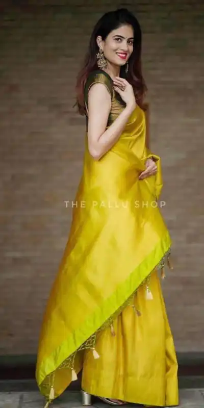 KP 4099 Yellow Color Soft Lichi Silk Cloth Rich Pallu All Over Saree Events Casual, Wedding, Festive, Events Etc. Expected Delivery  4-6 Working Days @1349/- | Sarees, Bollywood Sarees, Creative Sarees, Designer Sarees, Embroidered Sarees, Ethnic Saree, Modern Digital sarees, Party Wear Sarees